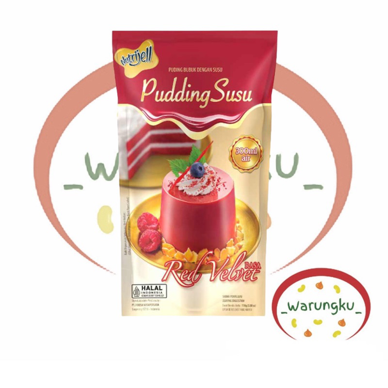 

PUDDING SUSU Nutrijell RED VELVET 110gr Bubuk Sachet