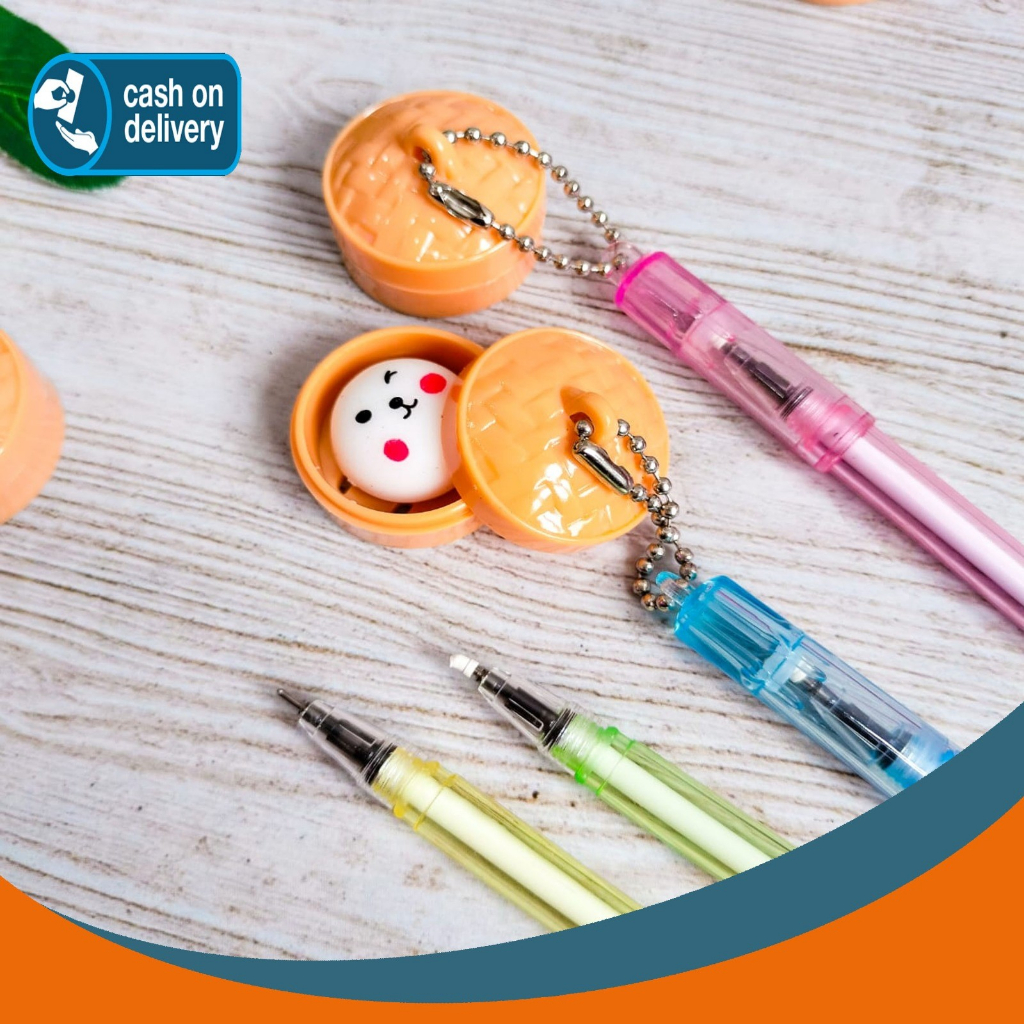 

PULPEN DIMSUM BAKPAO WAJAH KELINCI LUCU PEN GANTUNGAN BOLPEN ALAT TULIS KANTOR COD TERMURAH