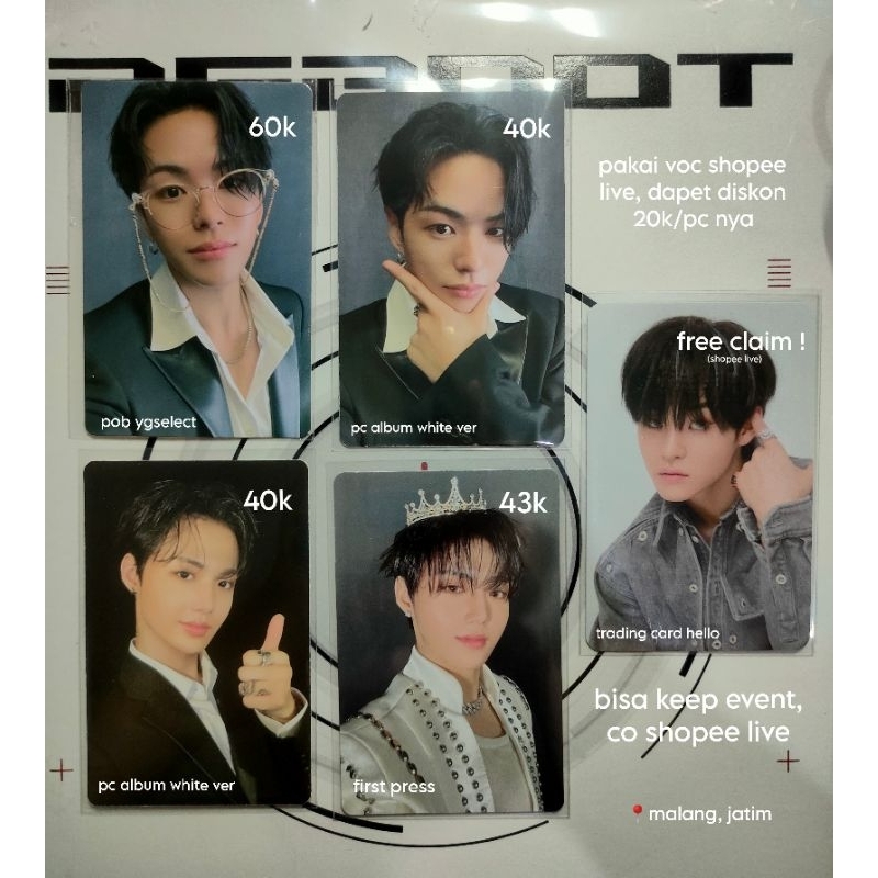 pc treasure reboot album doyoung crown Bene ygselect jaehyuk jeongwoo hyunsuk