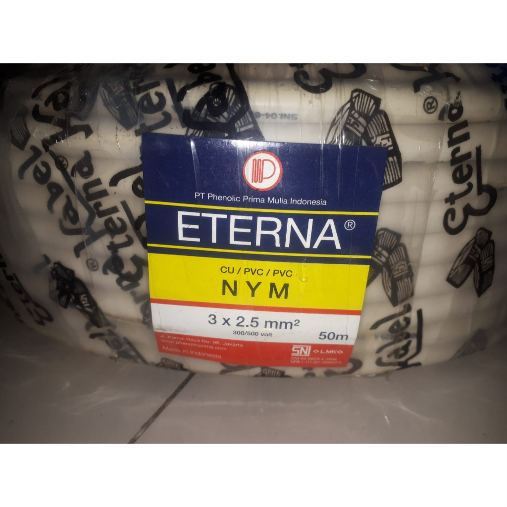 kabel eterna 3x2.5 @50meter