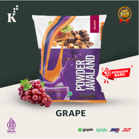 

Bubuk Minuman Bubble Powder Drink Rasa Anggur/Grape 1kg JAVALAND