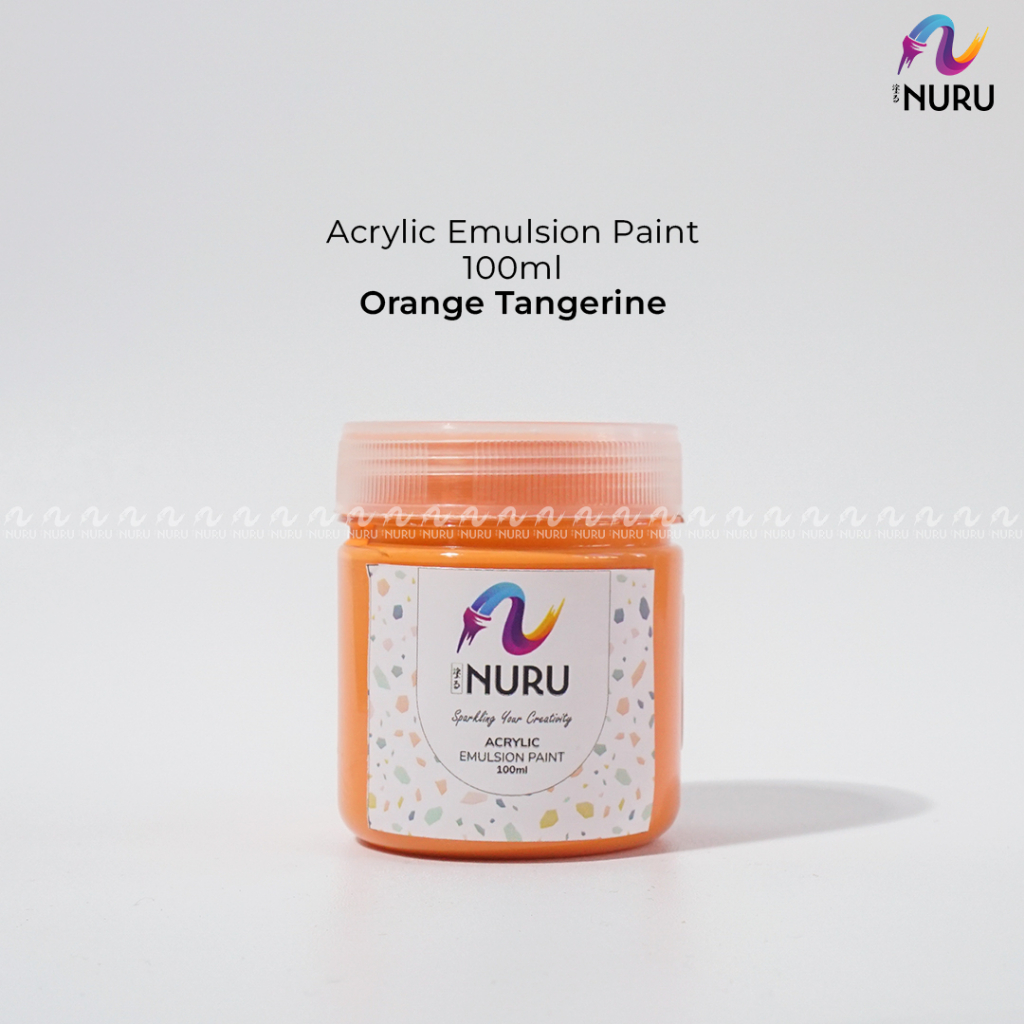 

Nuru Acrylic Emulsion Paint / Cat Akrilik | Orange Tangerine 100ml