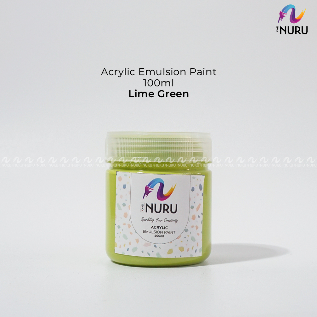 

Nuru Acrylic Emulsion Paint / Cat Akrilik | Lime Green 100ml