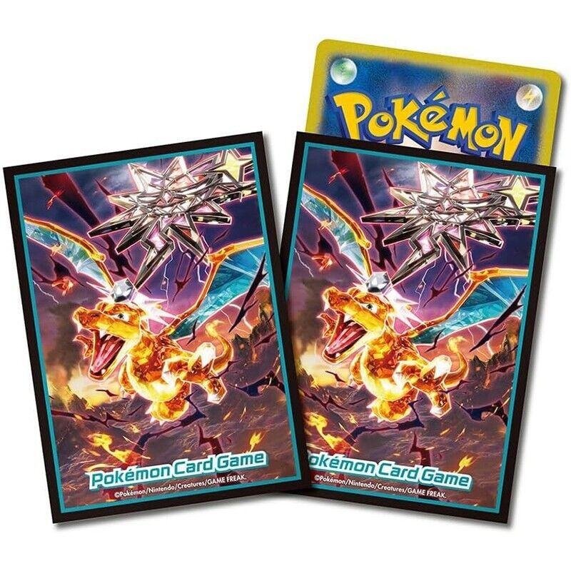 Pokemon Card Deck Sleeve Premium Gloss Dark Type Terastal Charizard Official Pokemon Center TCG Japa