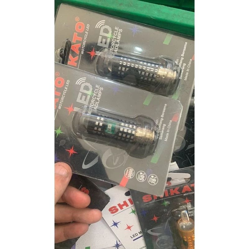 lampu led depan motor model sorot ke depan lampu led ac dc putih kuning 12volt untuk motor bebek mat