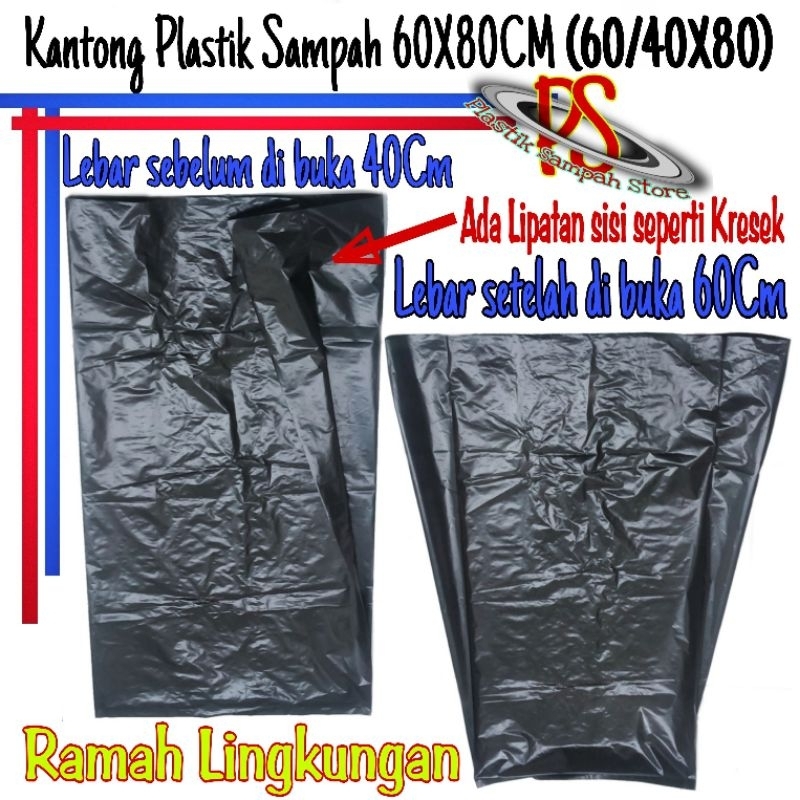 Kantong Plastik Sampah 60 x 80 Cm , Kantong Sampah Hitam 60x80 Cm , Plastik Sampah 60 x 80 Cm Plasti