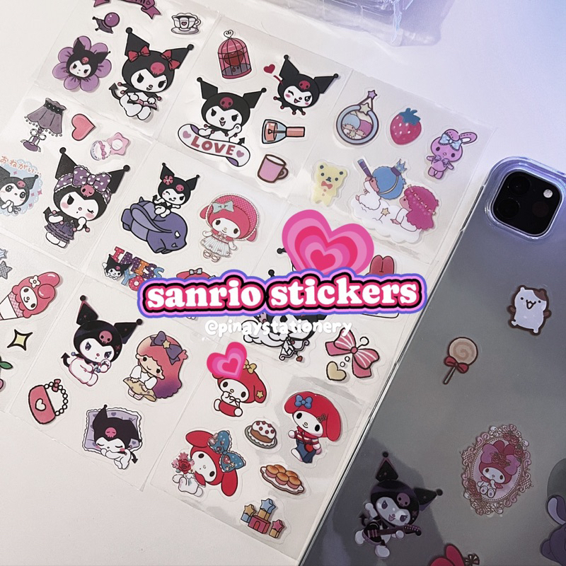 

[1 LEMBAR] Sanrio Stickers Deco for Bullet Journaling