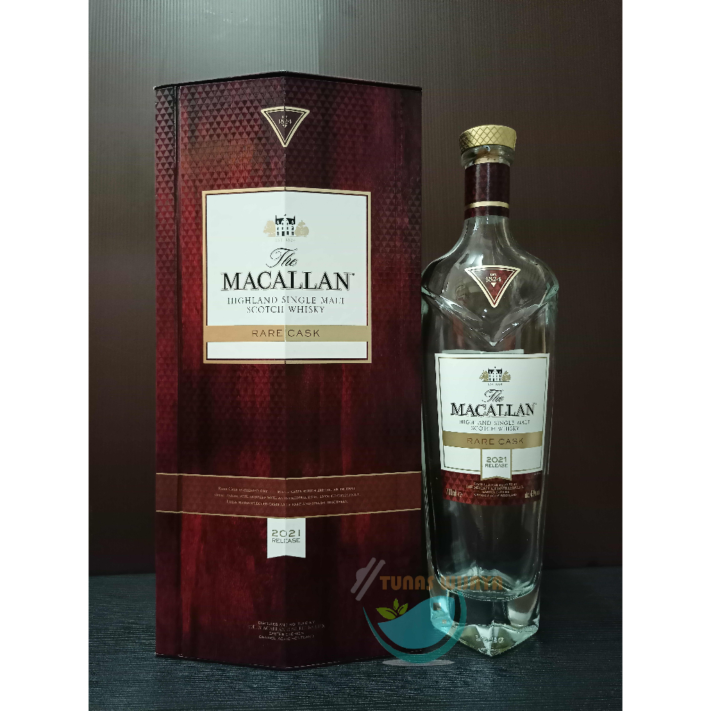 Botol bekas Macallan Rare Cask 700 ML + Box