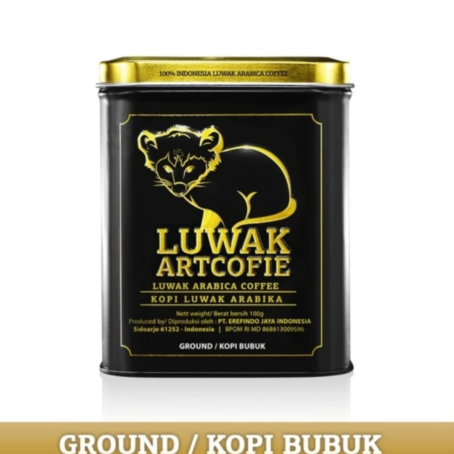 

Artcofie Kopi Luwak Arabica Box 100 gr Kopi Bubuk Original