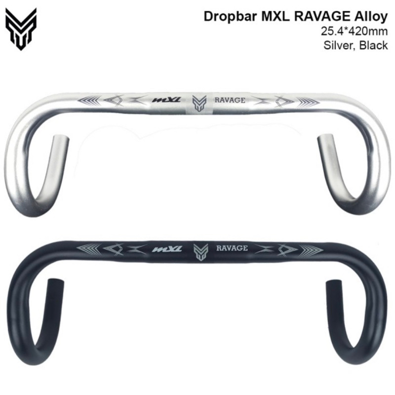 T. Handlebar Balap Alloy Fixie Dropbar MXL RAVAGE Alloy 25.4 X 420Mm