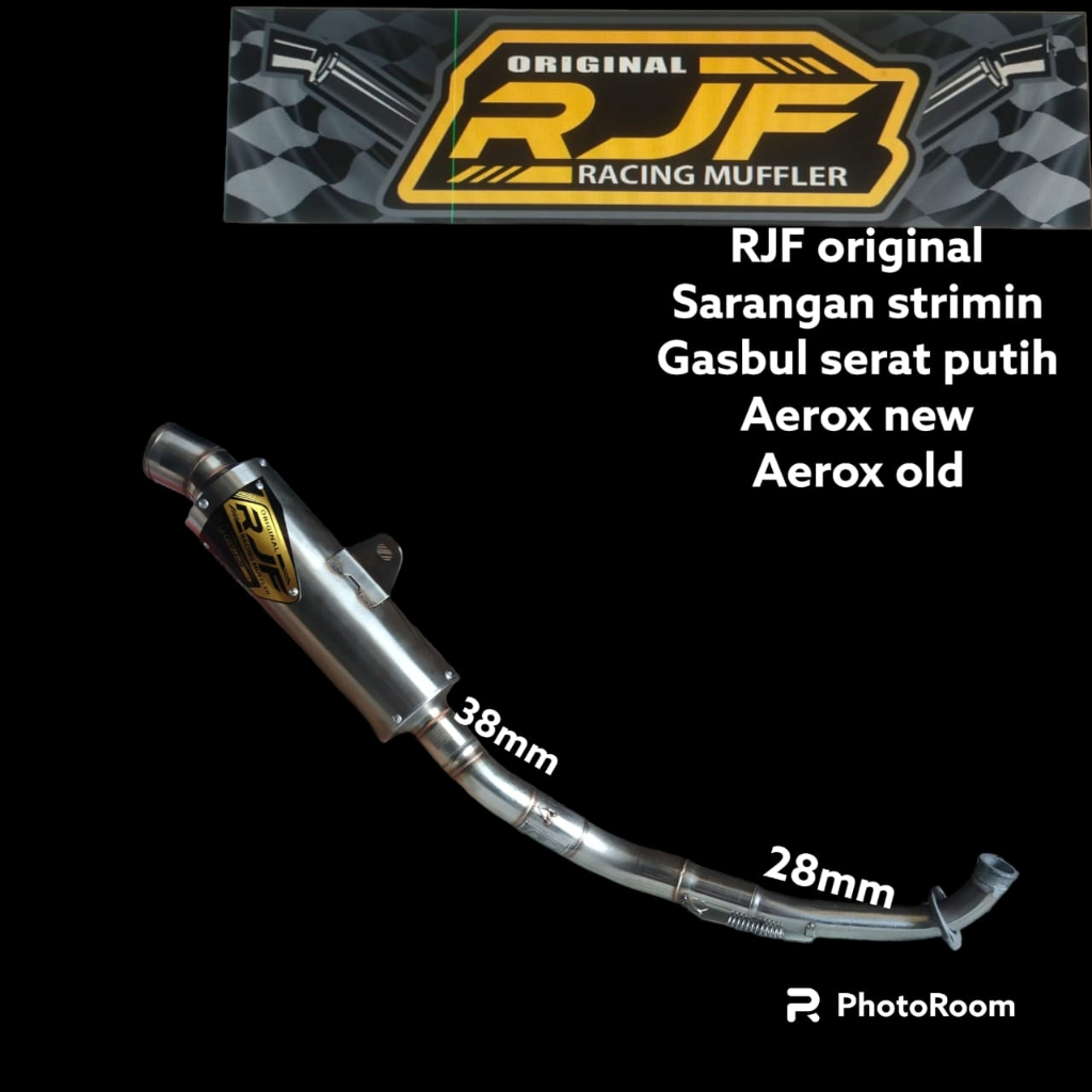 KNALPOT RJF ORIGINAL AEROX NEW AEROX OLD  INLET 38MM NOT BEST3 DSM RKS RMS KRS