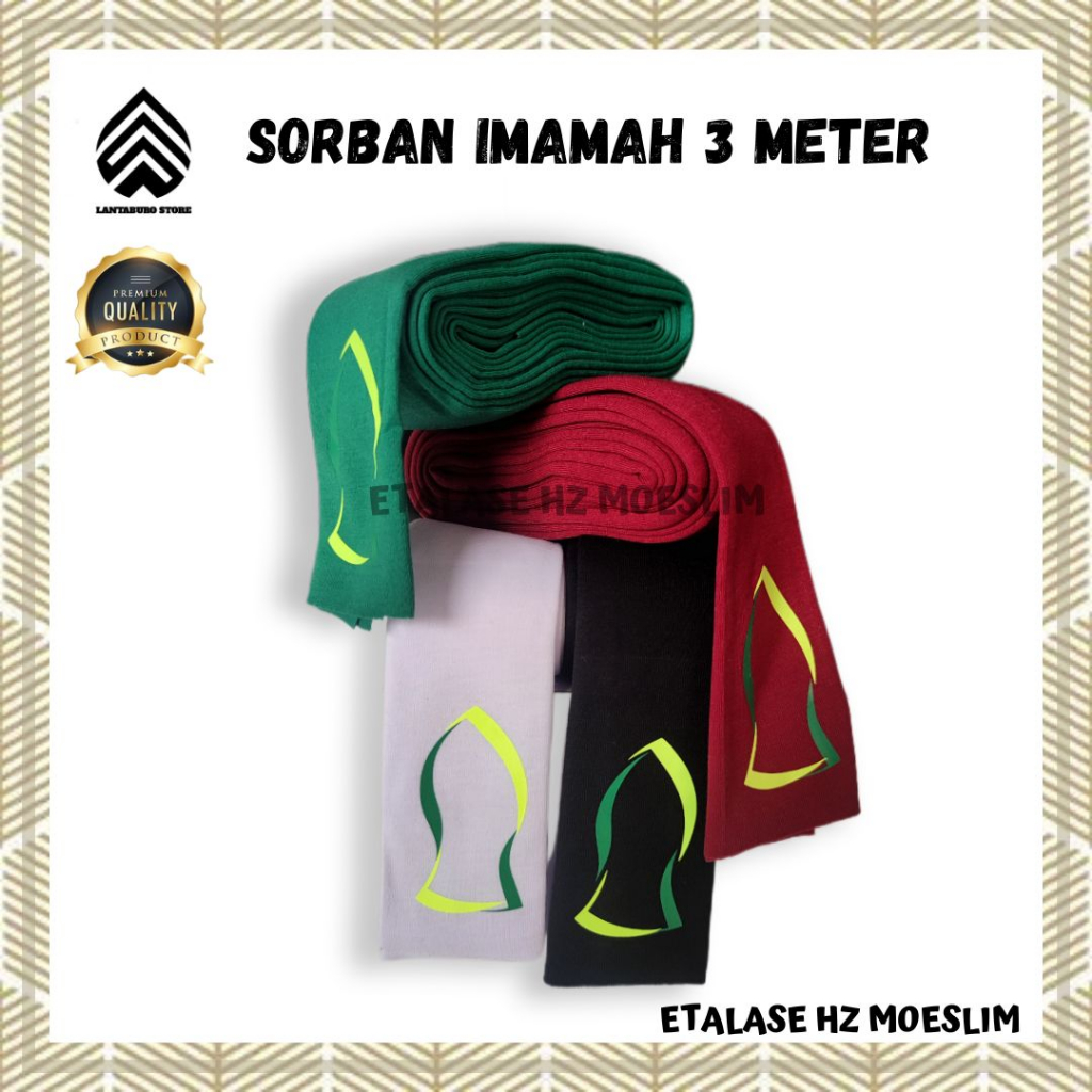 Sorban Imamah Rida Panjang 3 Meter Sorban Imamah 3 Meter