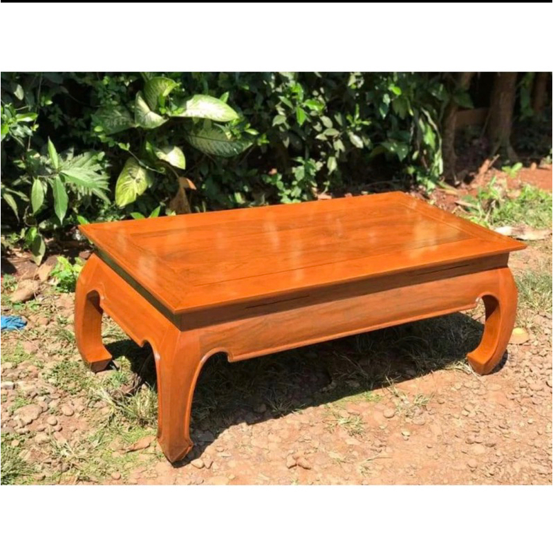 meja tamu jati - meja lesehan jati