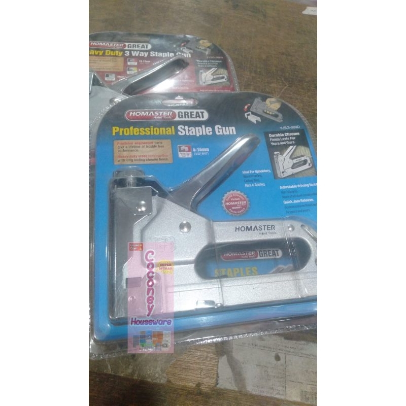 

STAPLES HOMASTER 3 WAY STAPLE GUN / HEKTER TEMBAK / HEKTAR TEMBAK