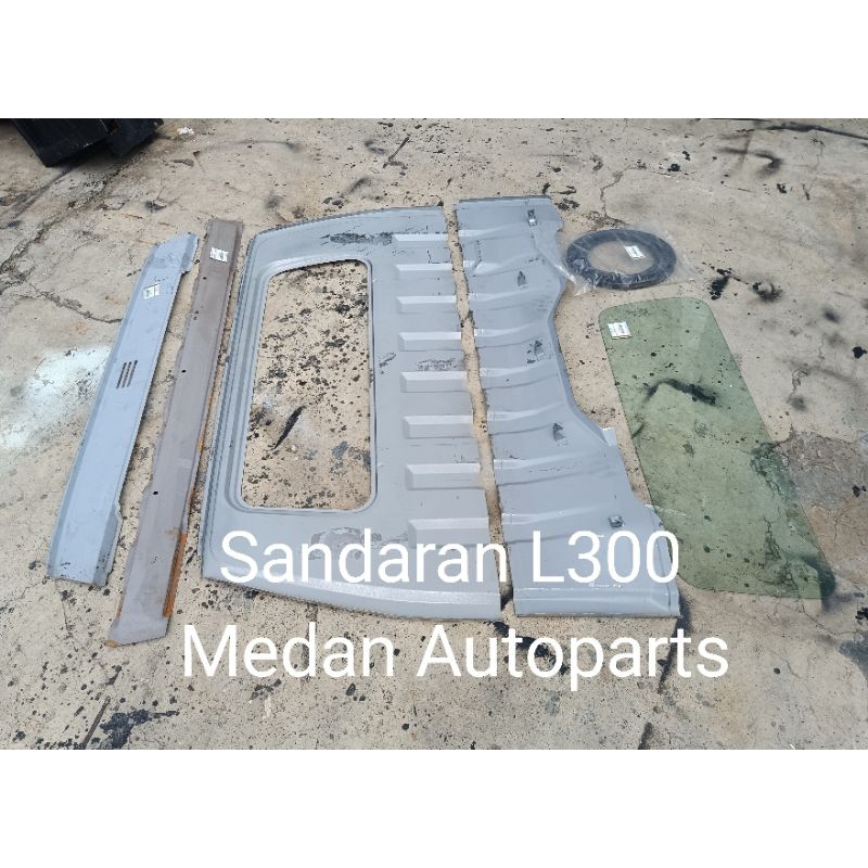 Sandaran atas bawah ORI Mitsubishi L300, Tulang atap, kaca karet, dinding belakang gegeran
