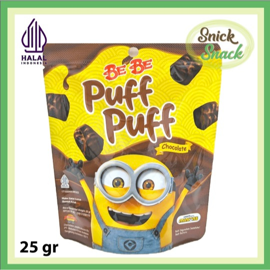 

Be Be Puff Puff Corn Chocolate Snack 25 gr Pouch Snack Puf Coklat Favorit Anak Anak