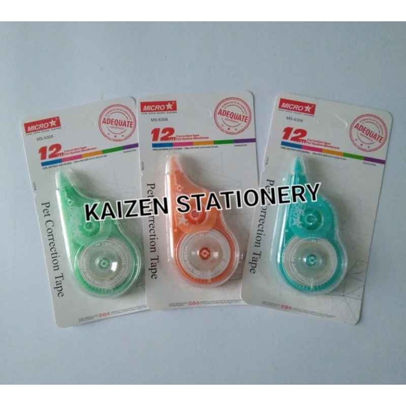 

PENGHAPUS KERTAS/ TIPE X/ CORRECTION TAPE