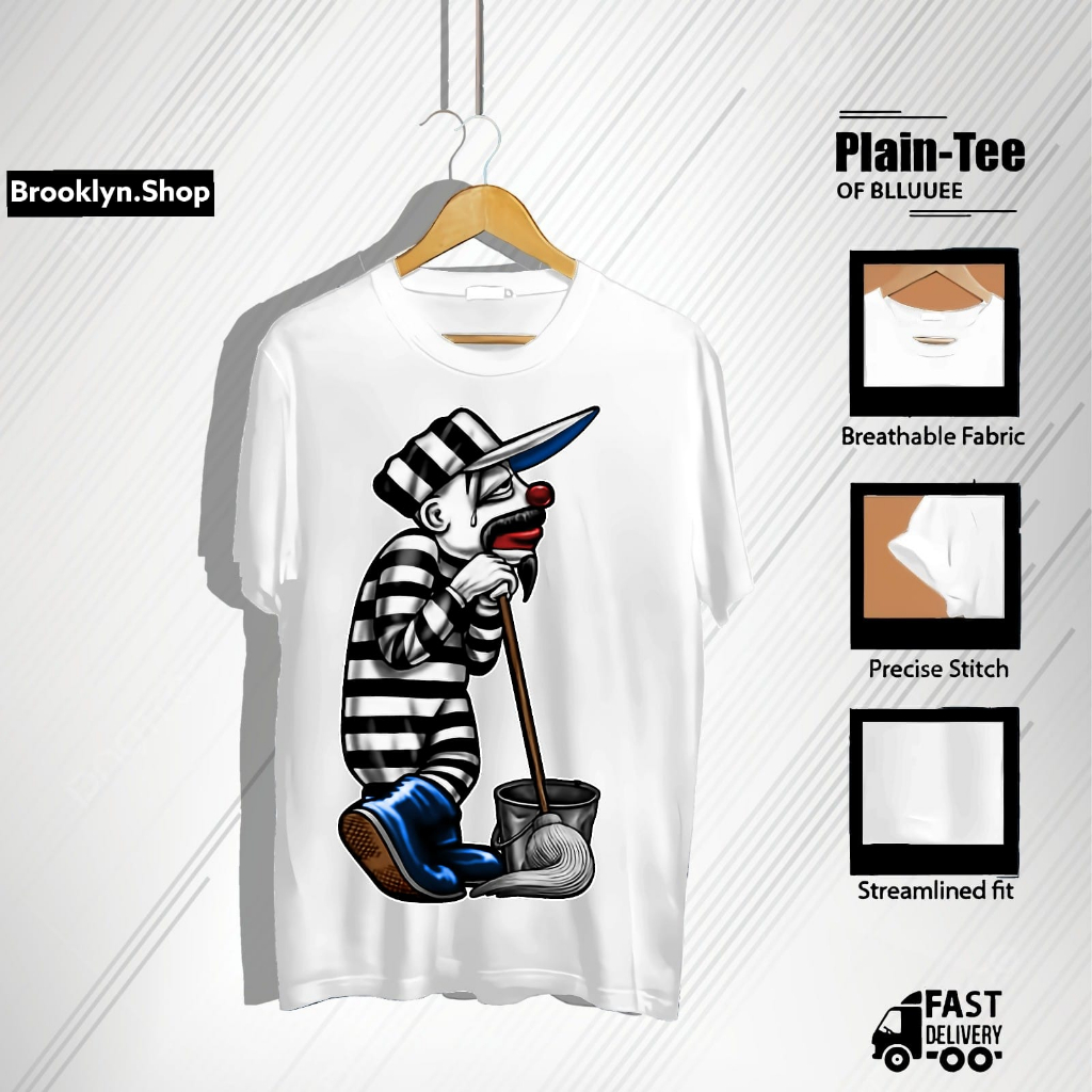 ALPHA - KAOS DISTRO UKURAN JUMBO GAMBAR BADUT BAJU BELANG