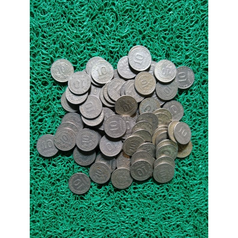 Uang/Kuno/Indonesia/Pecahan/10/Kancing/Tahun1971/Mahar/Nikah/Koleksi/Pajangan.