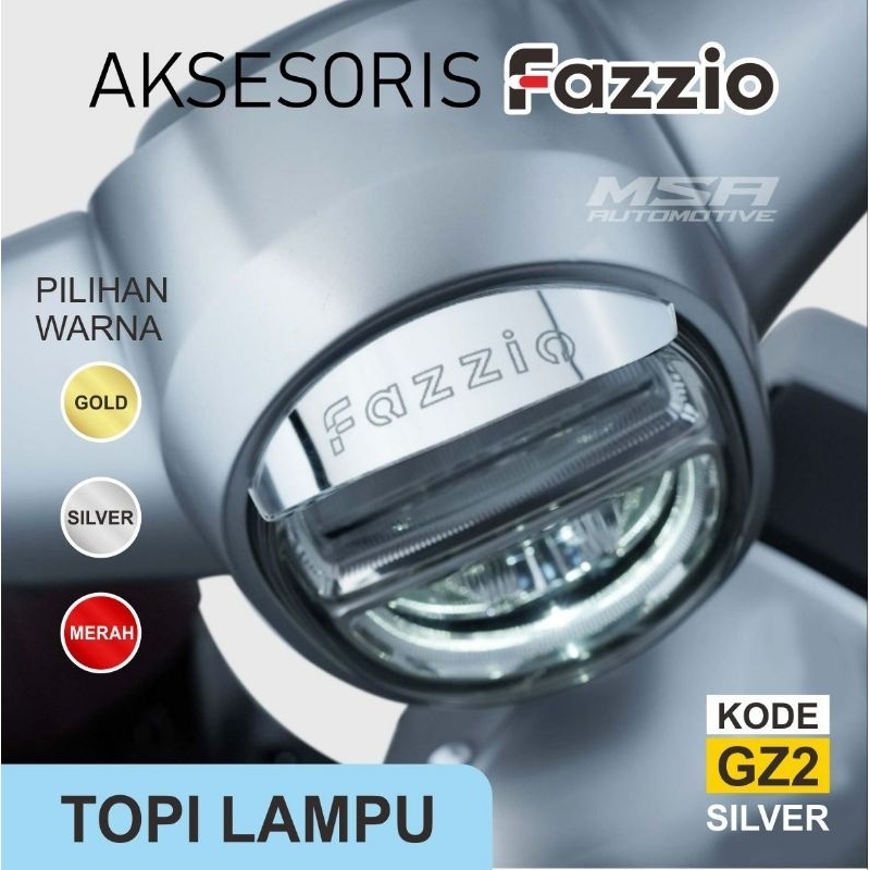 Topi lampu yamaha fazzio, kanopi lampu yamaha fazzio, aksesoris lampu depan fazzio