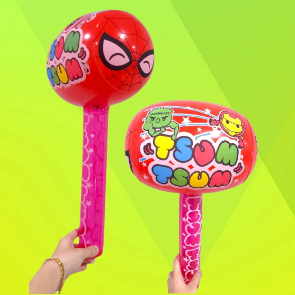 1 Lsn PALU gambar SPIDERMAN MERAH 45cm MAINAN TIUP MAINAN ANAK