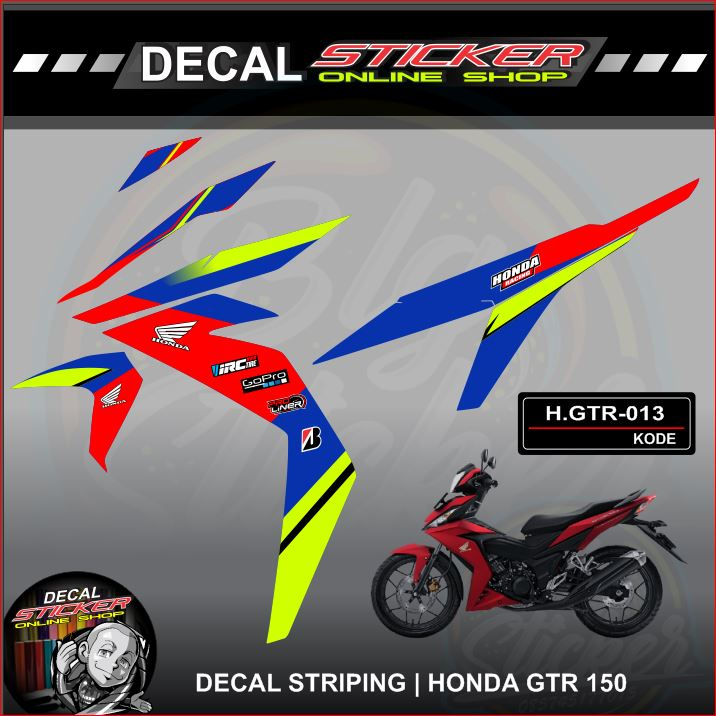 STIKER - STIKER MOTOR HONDA SUPRA GTR DECAL STRIPING VARIASI RACING KEREN