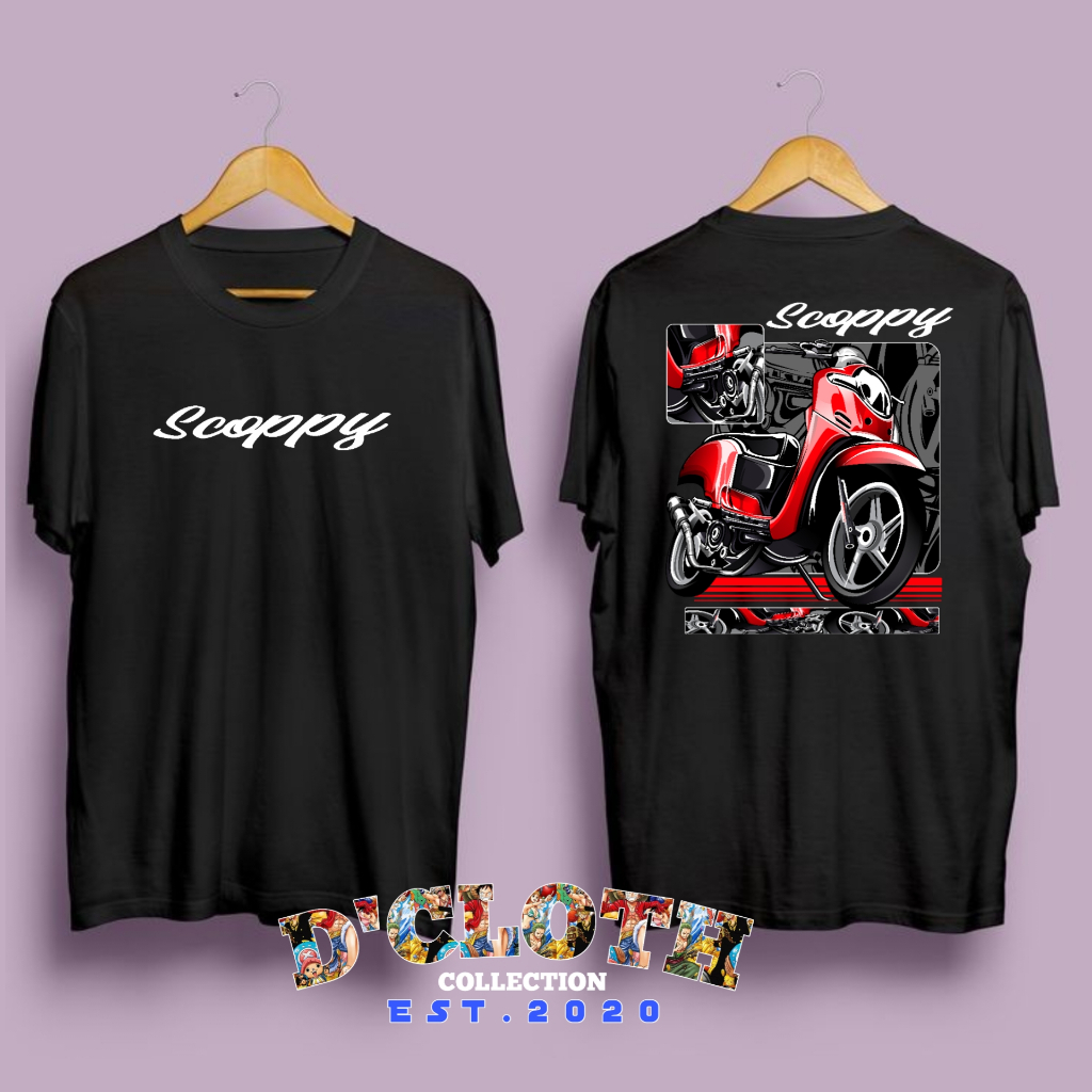 Kaos honda scoopy sunmori style lengan pendek katun 24s,kaos sunmori,kaos ngabers,kaos pasukan matic