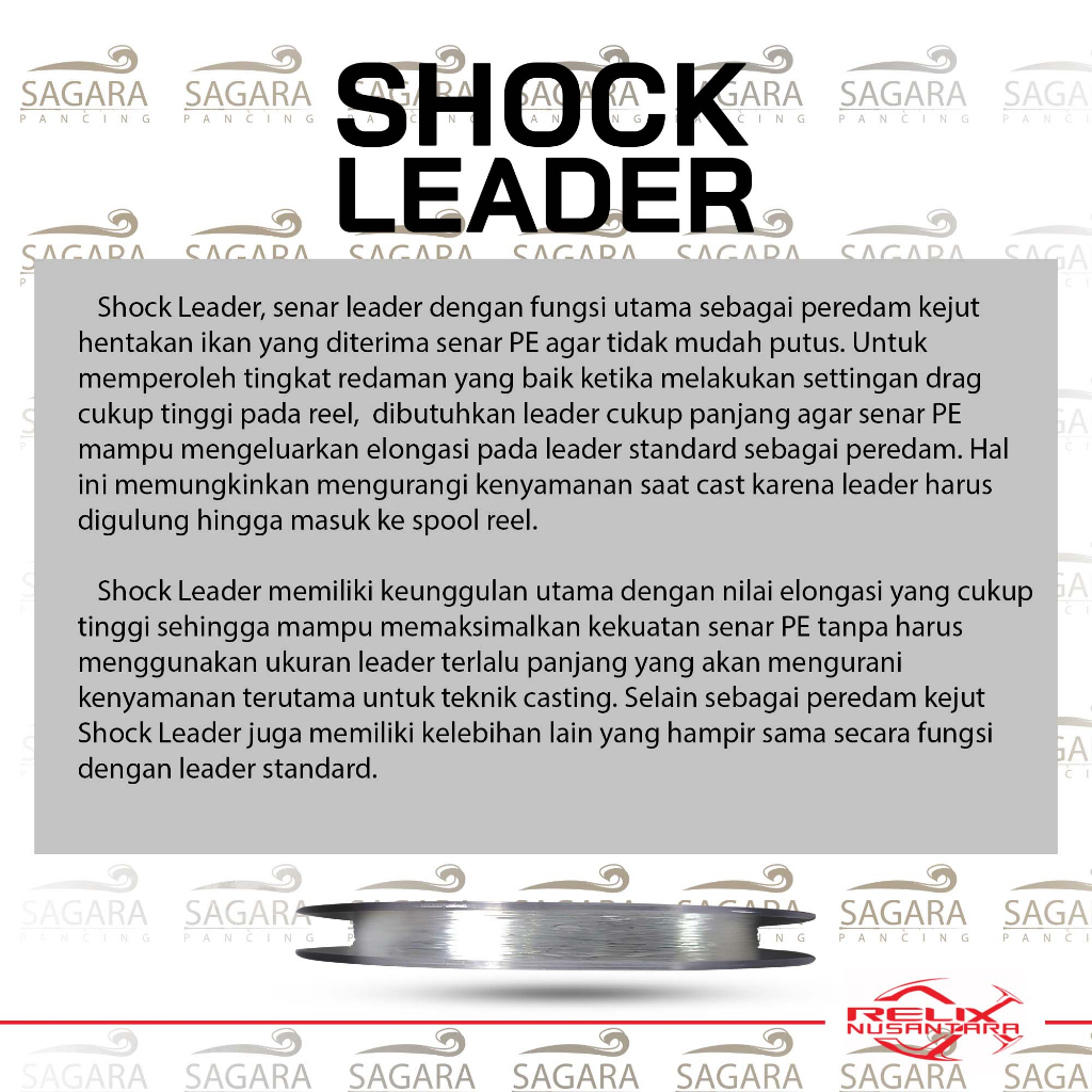 Senar Shock Leader Relix Nusantara Senar Pancing