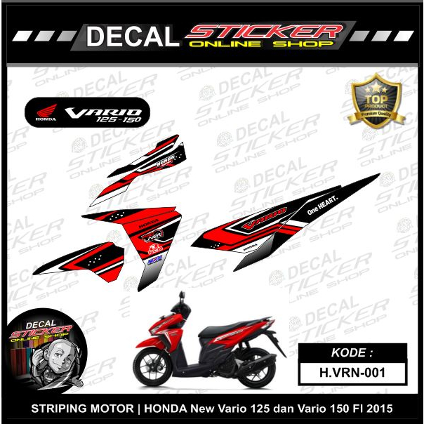 DECAL STRIPING MOTOR HONDA VARIO 125 150 2015 STIKER MOTOR KEREN