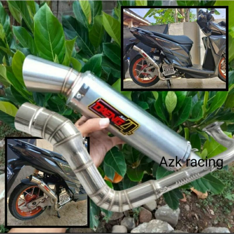 Knalpot Daeng VARIO 125 - VARIO 150 - VARIO 160 Sai4 Samlong Stainless