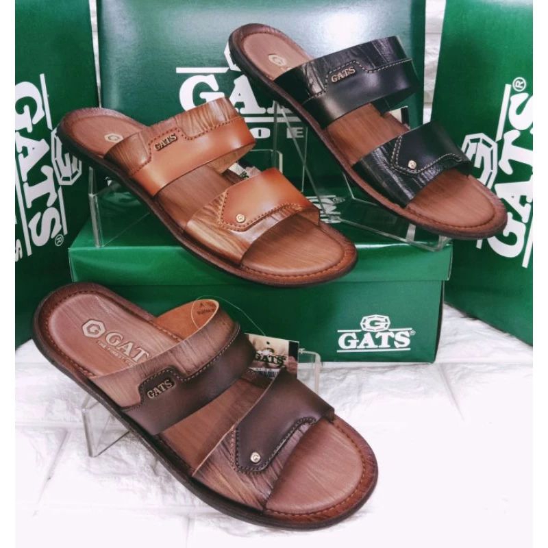 sandal kulit Gats JK 702 sandal kulit pria gats original