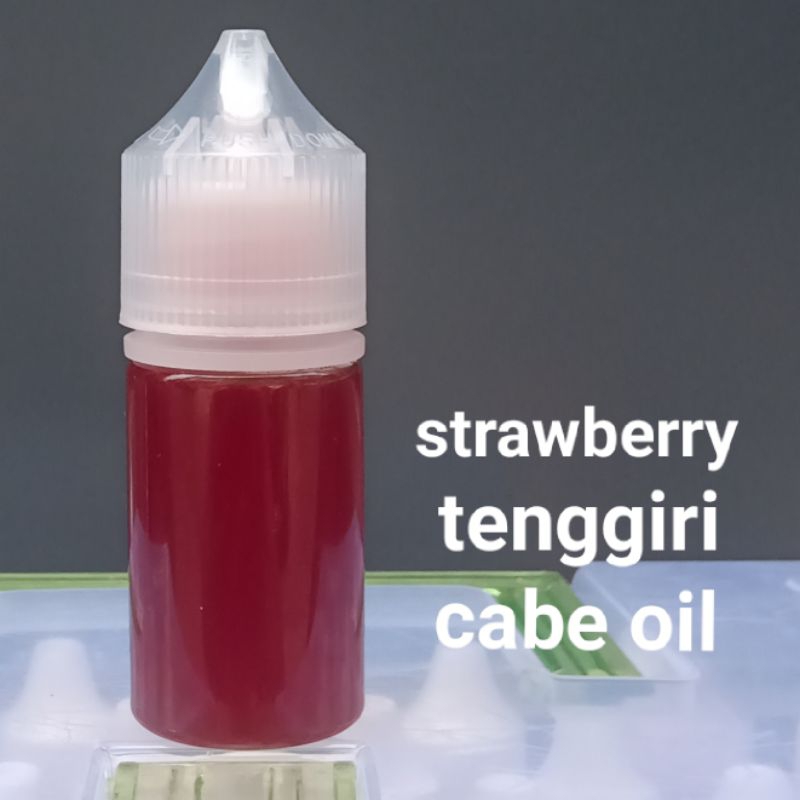 Essen oplosan strawberry, tenggiri, cabe oil