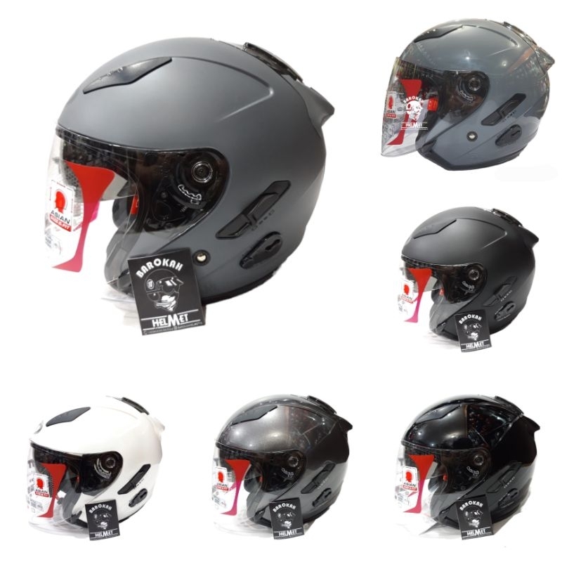 Helm kyt galaxy flat R gorilla matt/ abu doff double visor