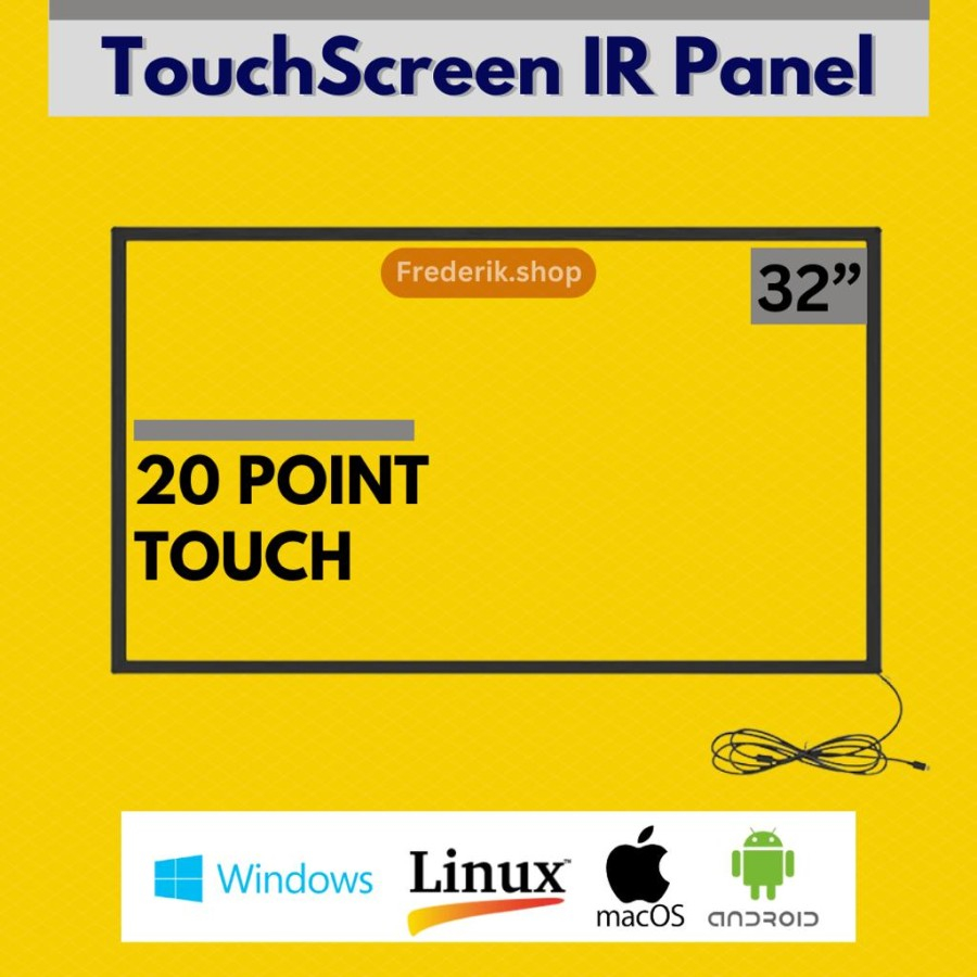 Touchscreen Overlay Panel 32" INCH 32" Touch Screen IR Overlay Panel Touch Screen IR Overlay