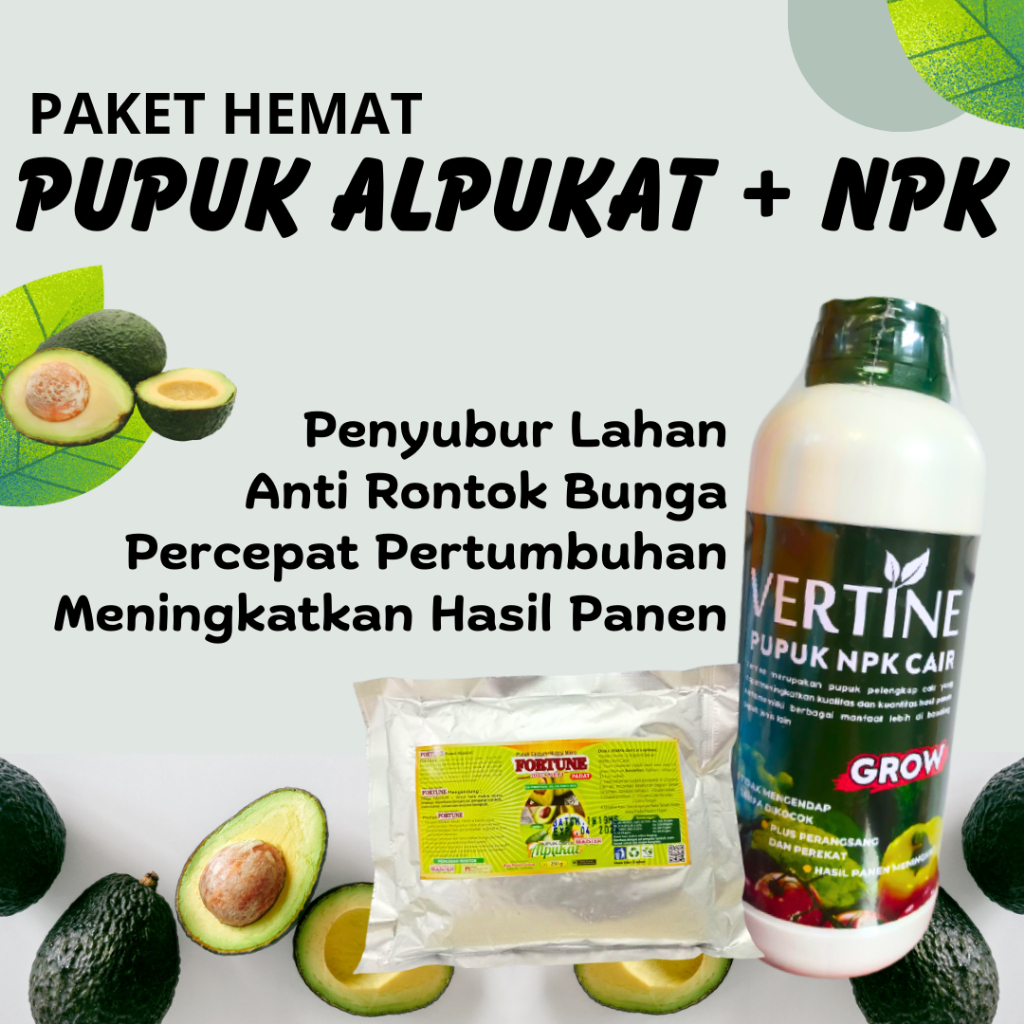 Pupuk Alpukat Untuk Pertumbuhan, Paket Booster Pupuk Alpukat Berbuah Lebat