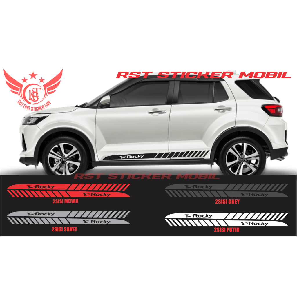 PROMO STICKER STIKER LIST BODY SAMPING MOBIL ROCKY CUTTING STICKER MOBIL DAIHATSU ROCKY