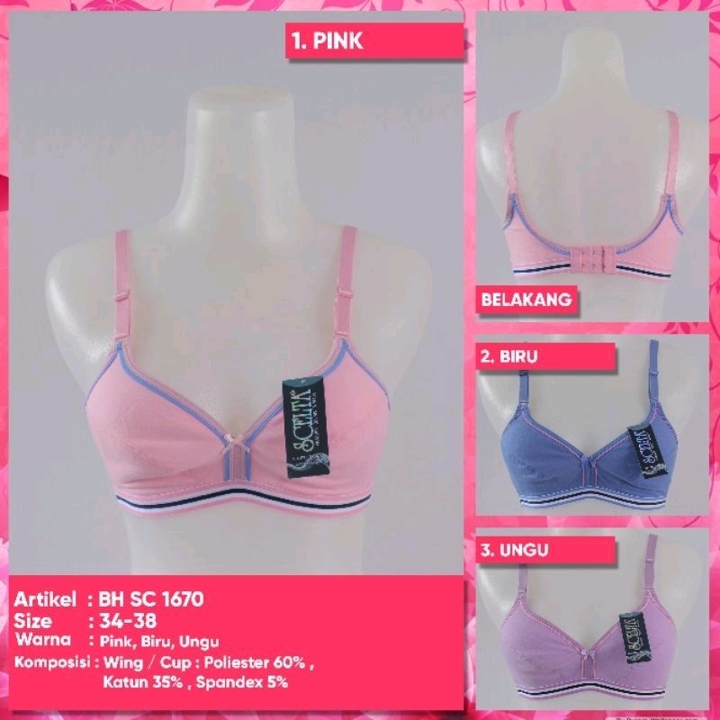 SCELTA Grape BH SC-1670 BRA Tanpa Kawat