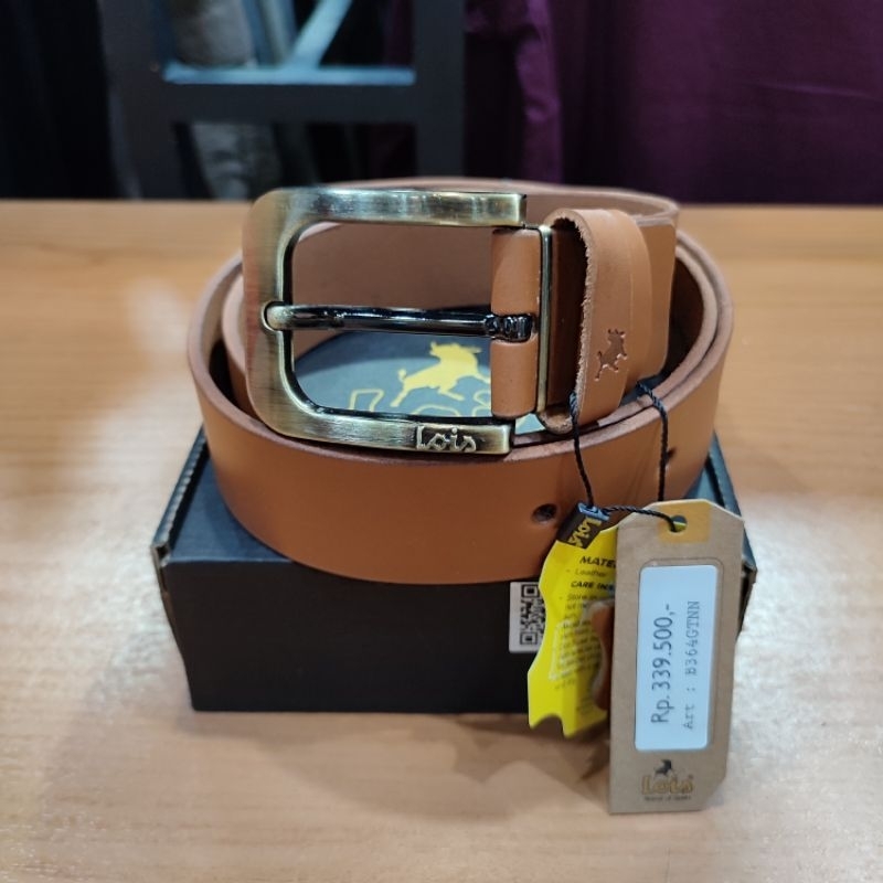 LOIS ORIGINAL B364GTNN  Ikat Pinggang Gesper Pria