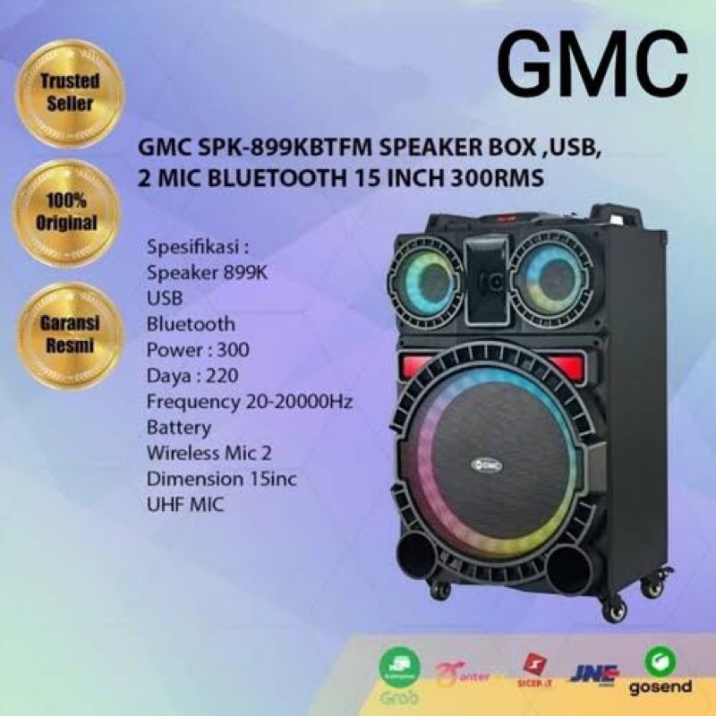 speaker portable GMC 899K 15inc