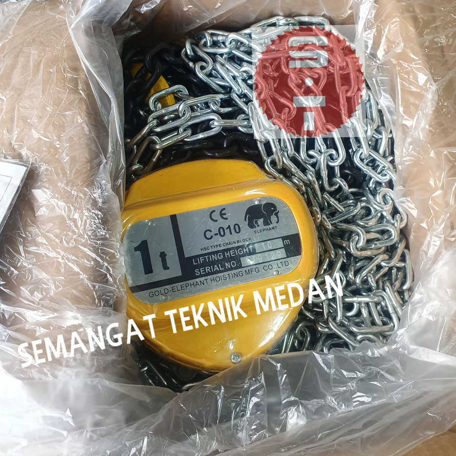 CHAIN BLOCK TAKEL KATROL HOIST 1TON 1 TON 20 METER 20 M ELEPHANT GAJAH