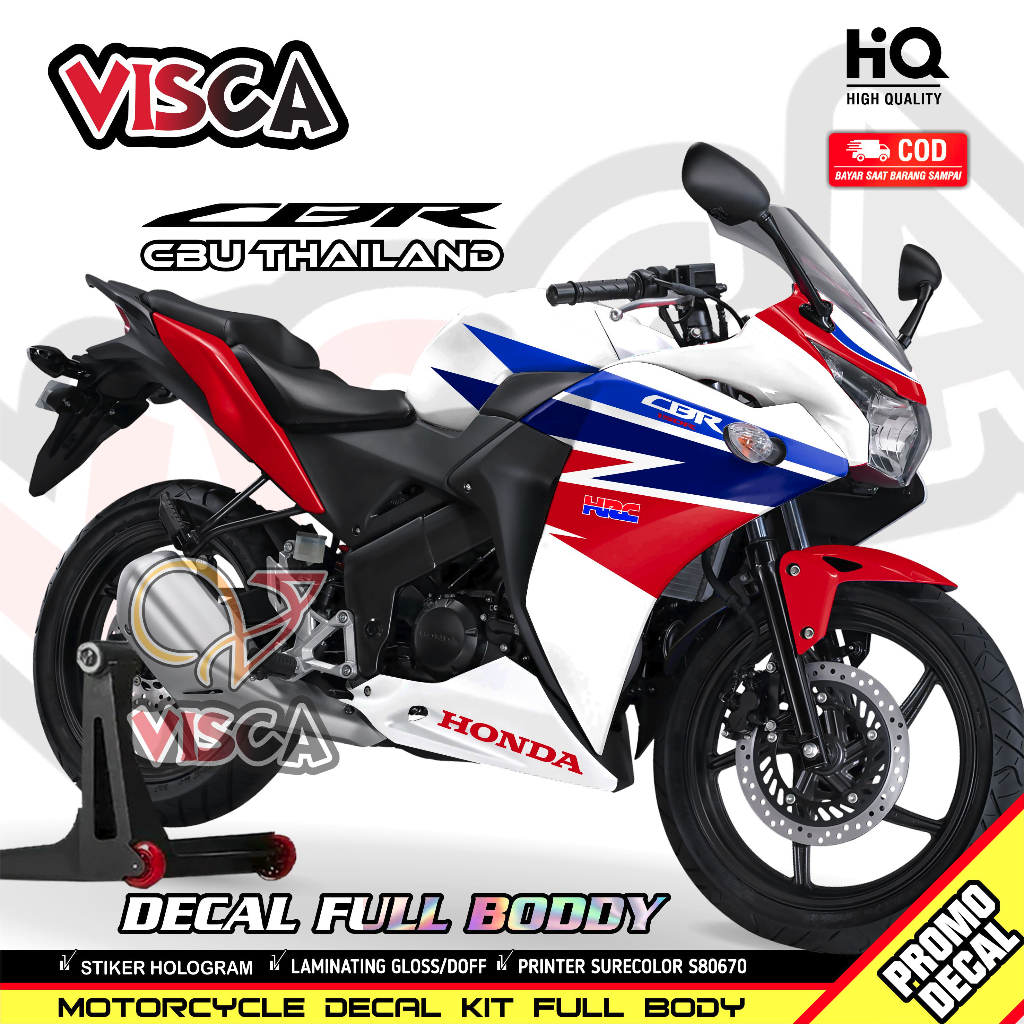 Decal Cbr 150R Cbu Thailand Full Body Striping Cbr 150r Cbu Thailand Stiker Cbr 150r Cbu Thailand HR
