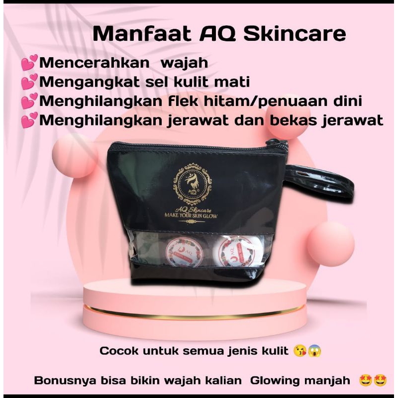 1 paket cream AQ ORI free dompet/AQ SKINCARE/cream wajah aq