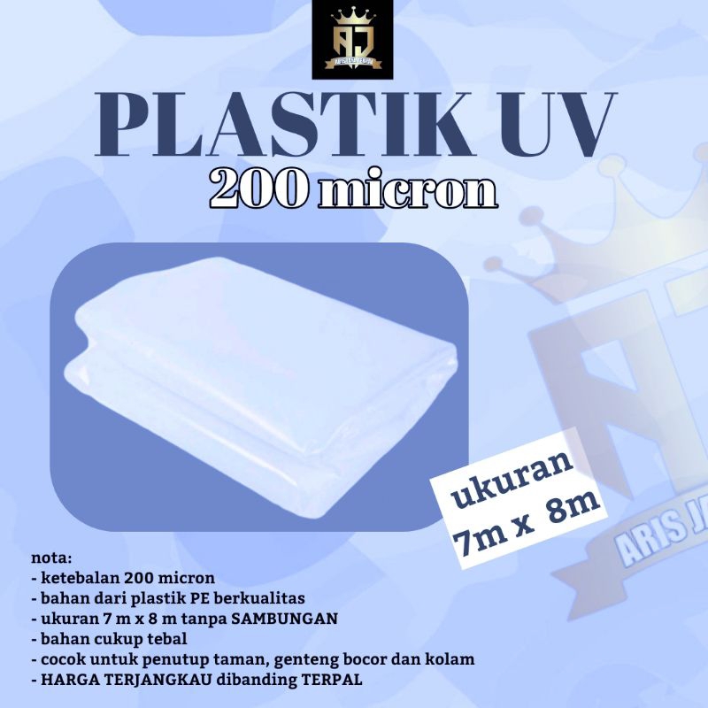 PLASTIK UV 7x8 200 Micron Tanpa Sambunga