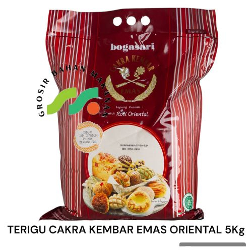 

TERIGU CAKRA KEMBAR EMAS ROTI ORIENTAL BOGASARI 5KG