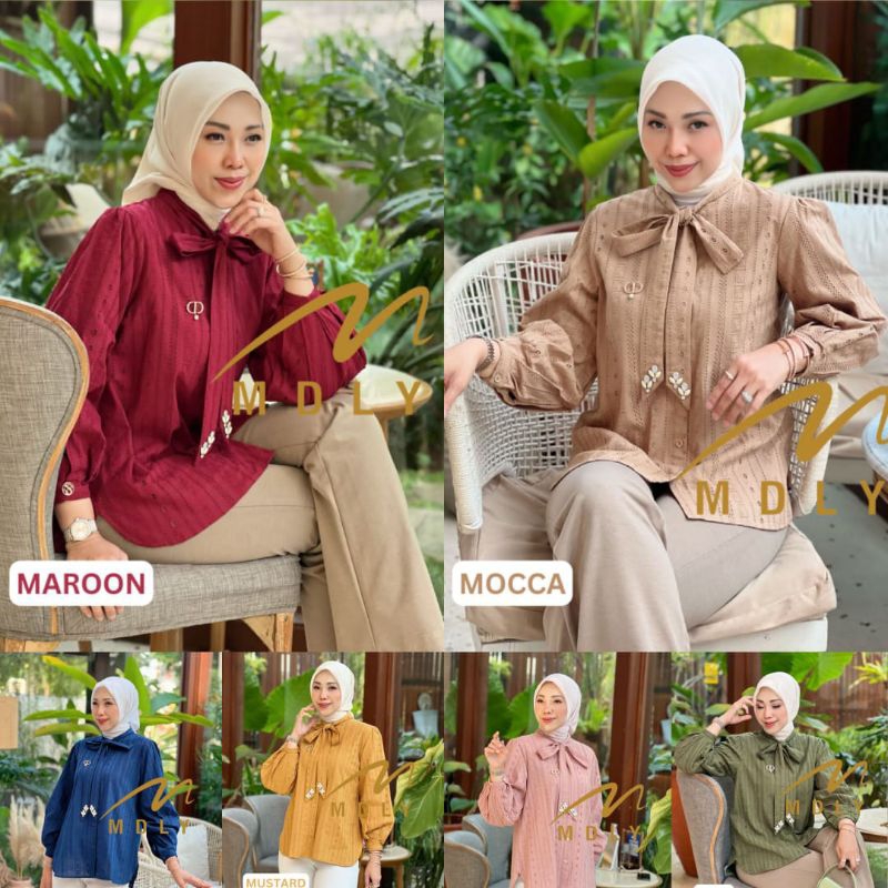 MDLY  Baju kemeja wanita Kaira Lux  Shirt by Mdly.