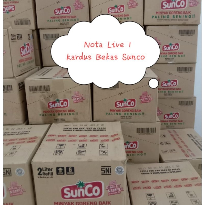 

Karton bekas bonus sunco