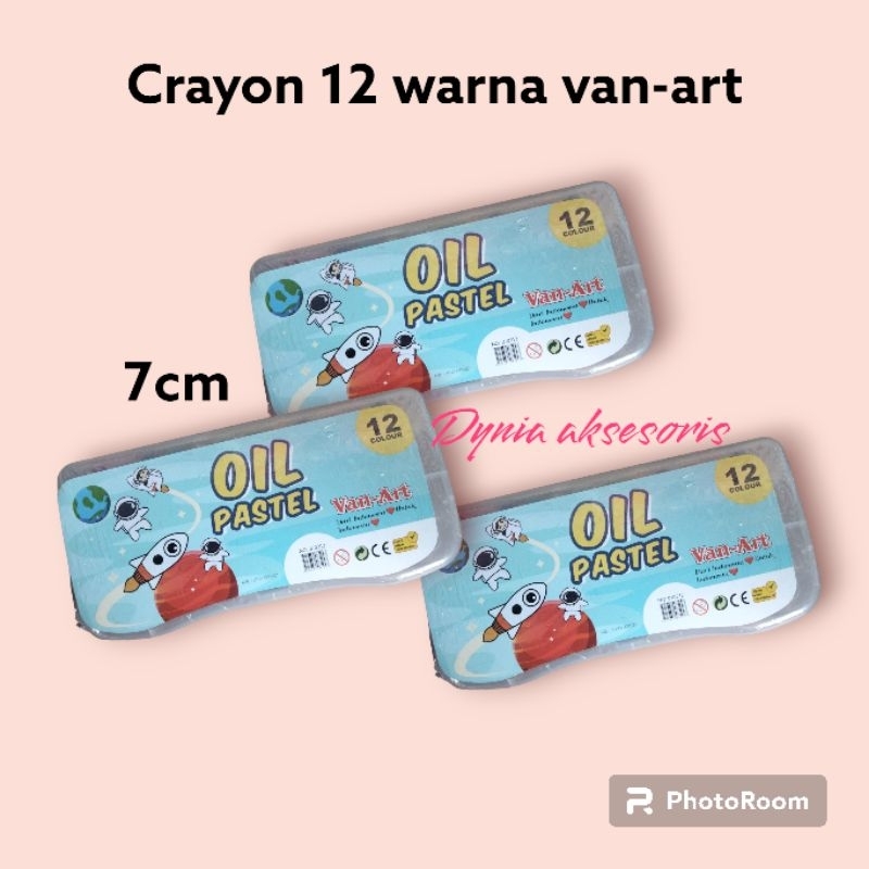 

KRAYON VAN ART 12WARNA murah perlengkapan sekolah crayon van-art oil pastel alat tulis termurah