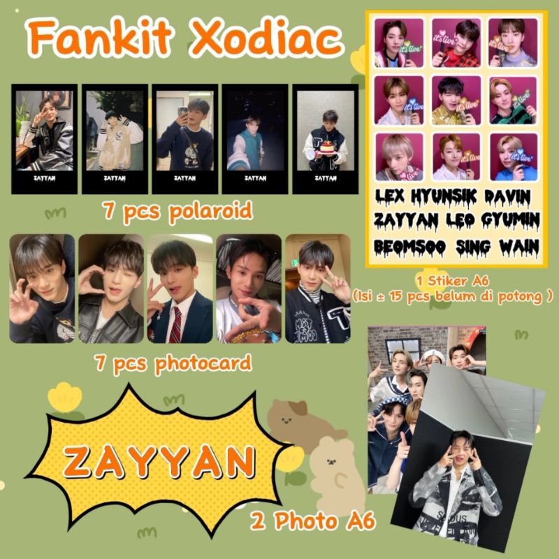 Fankit XODIAC / FANKIT KPOP / FANKIT XODIAC / XODIAC / Zayyan / Lex / Leo / Beomsoo / Hyunsik / Wain