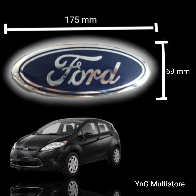 Emblem logo lambang depan Ford Fiesta 175 mm