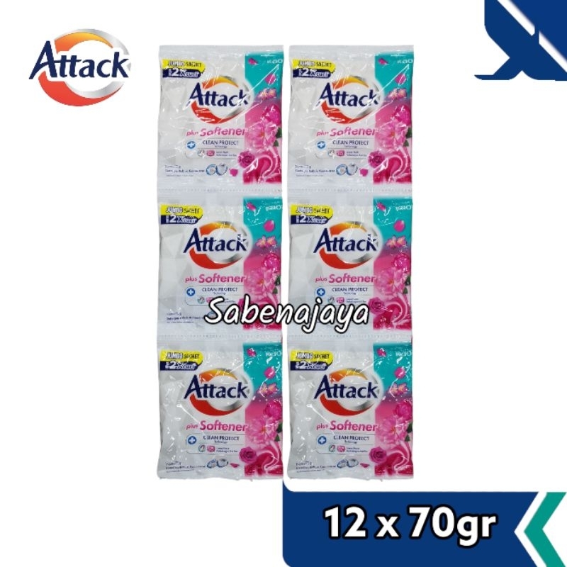 Attack Sachet Softener  isi 12sc x 70gr